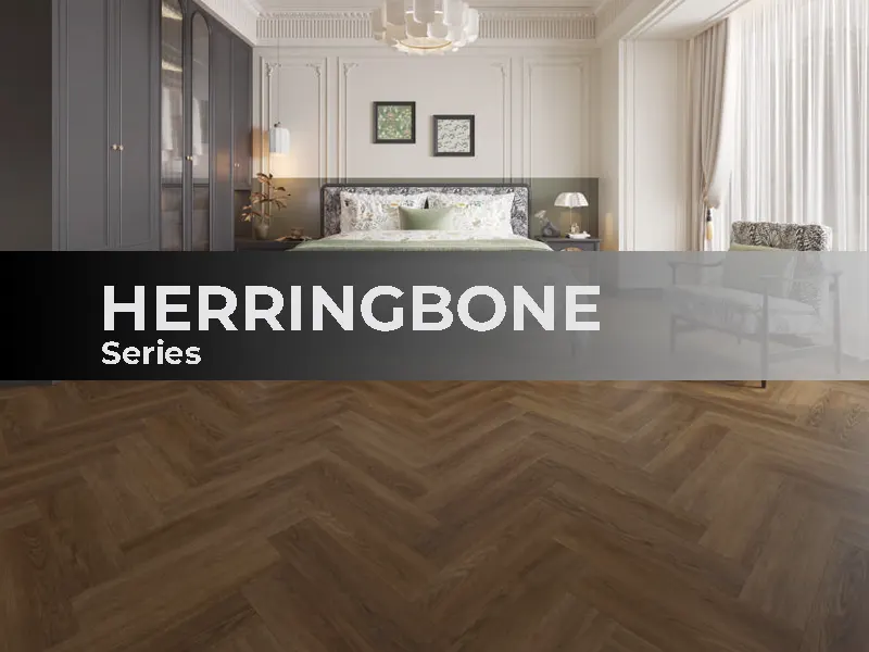 Lantai SPC Edervin Herringbone Tebal 5.5mm Denpasar Bali